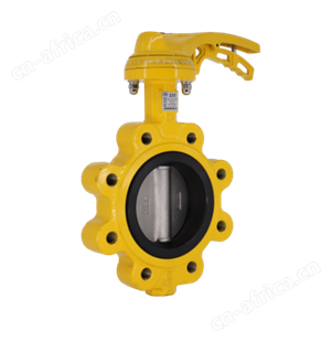 有靠背单夹式手柄蝶阀