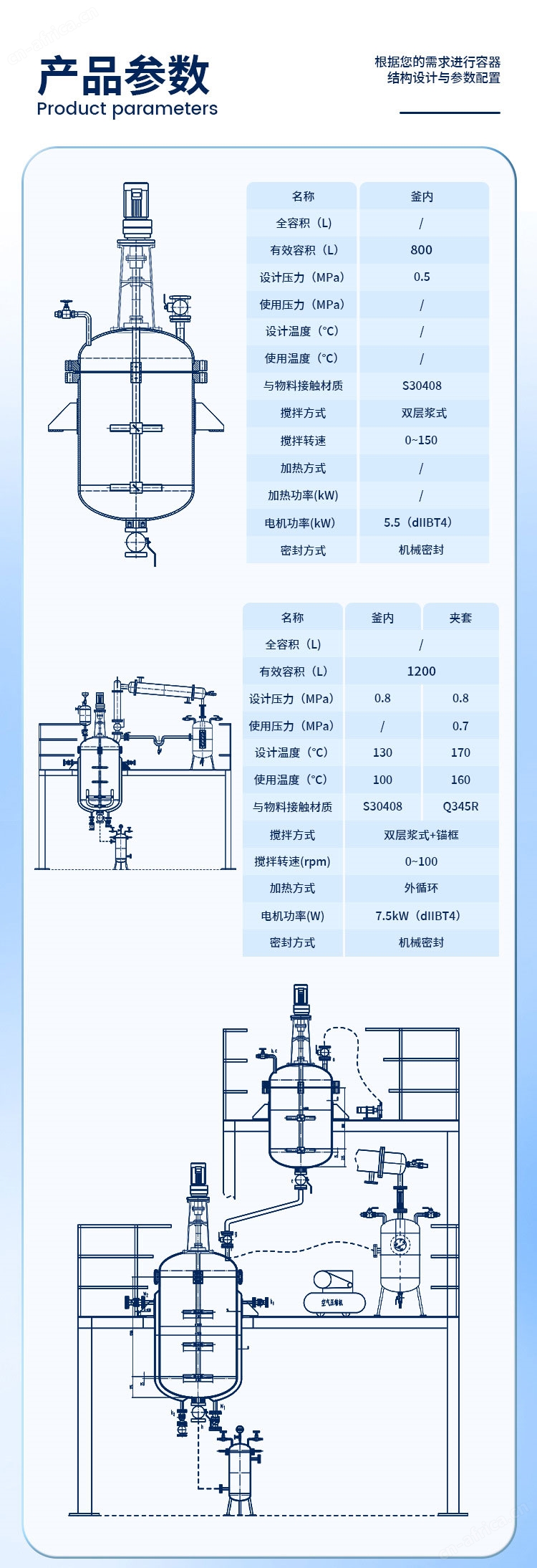 机械密封不锈钢聚合反应釜系统