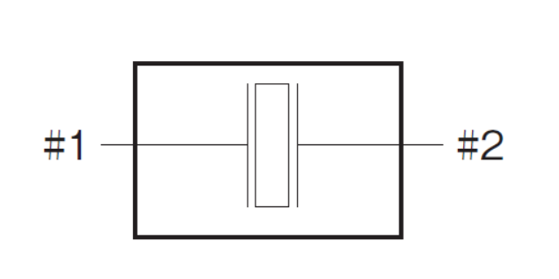 2或4引脚(焊盘)无源晶振内部电路连接图